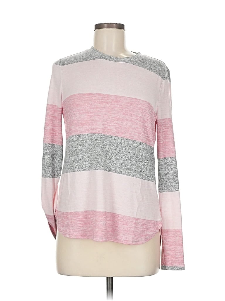Pre-owned Banana Republic Long Sleeve T-shirt In Pink