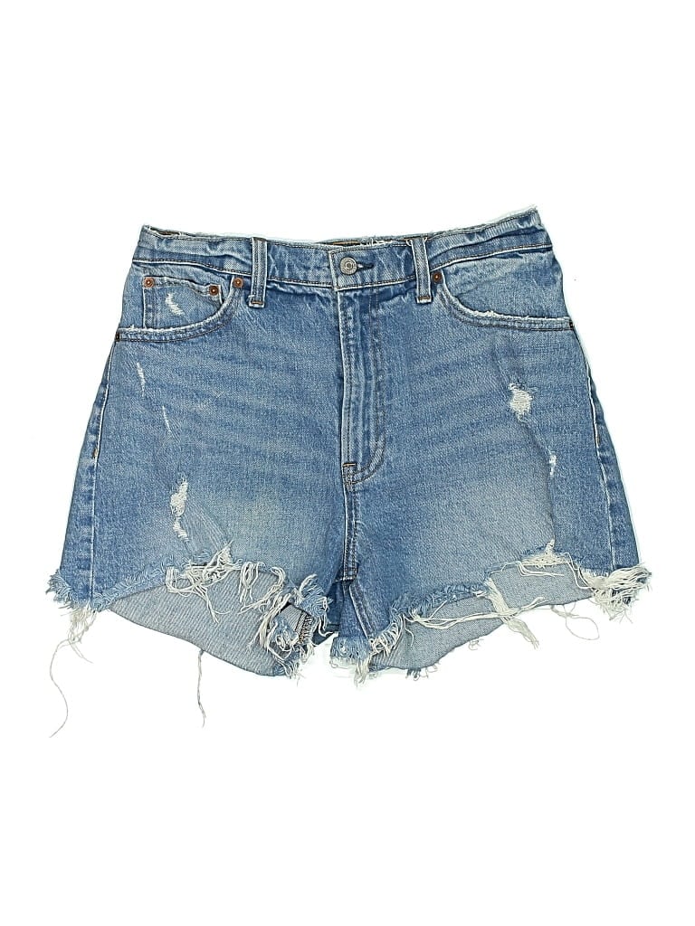 Pre-owned Abercrombie & Fitch Denim Shorts In Blue