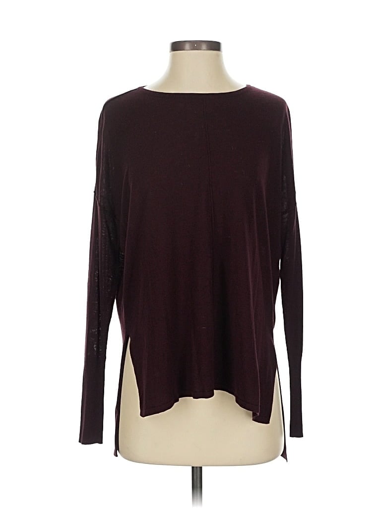 Pre-owned H&m Pullover Sweater In Burgundy