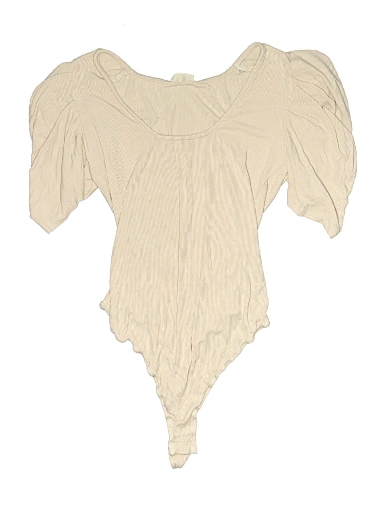 Pre-owned Intimately By Free People Bodysuit In White