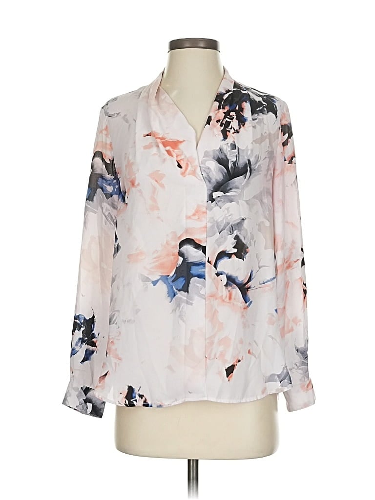 Pre-owned Vince Camuto 3/4 Sleeve Blouse In White