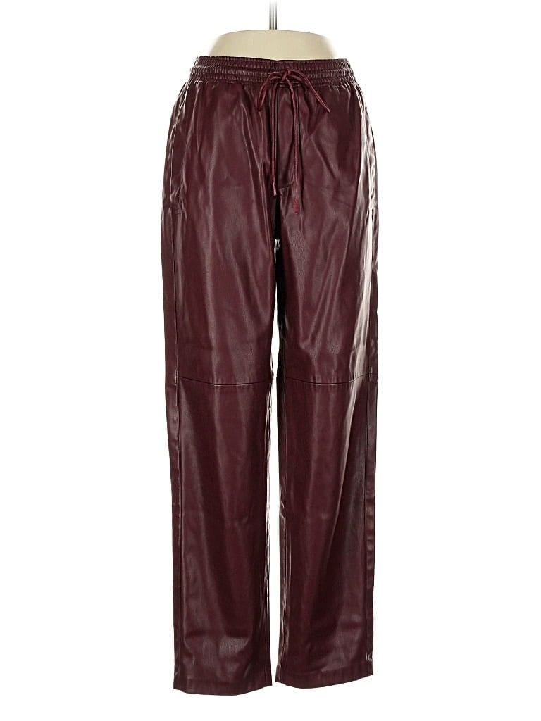 Pre-owned Mng Casual Pants In Burgundy