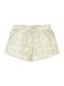 David Lerner 100% Polyester Metallic Ivory Shorts Size S - photo 1
