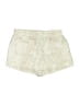 David Lerner 100% Polyester Metallic Ivory Shorts Size S - photo 2