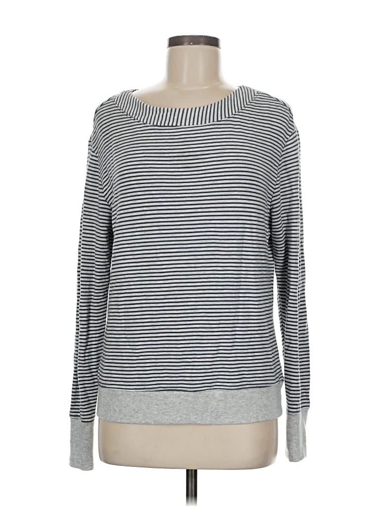 Pre-owned Athleta Pullover Sweater In Gray
