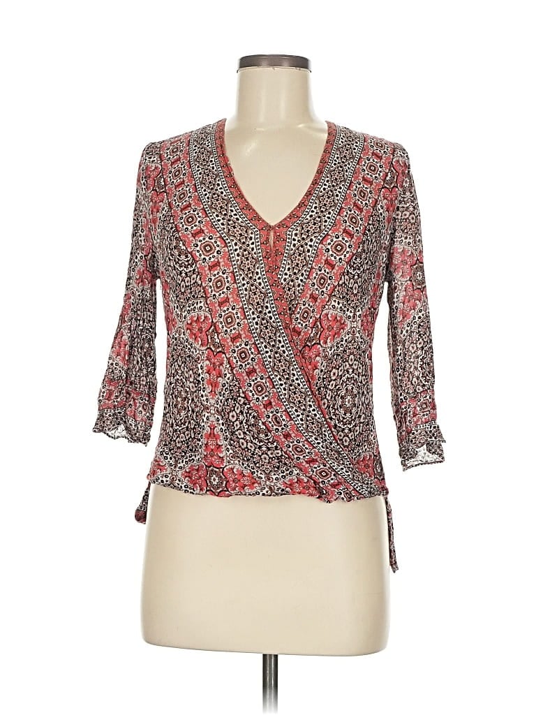 Pre-owned Bailey44 3/4 Sleeve Blouse In Red