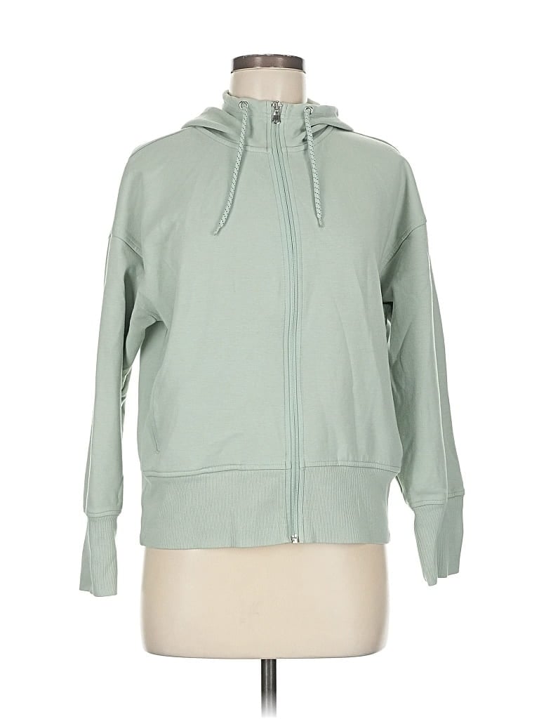 Pre-owned Active By Old Navy Zip Up Hoodie In Green