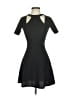 Silence and Noise Solid Black Cocktail Dress Size XS - photo 1
