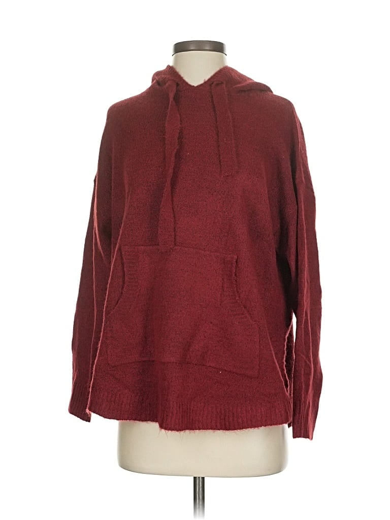Pre-owned Mia + Tess Pullover Sweater In Burgundy