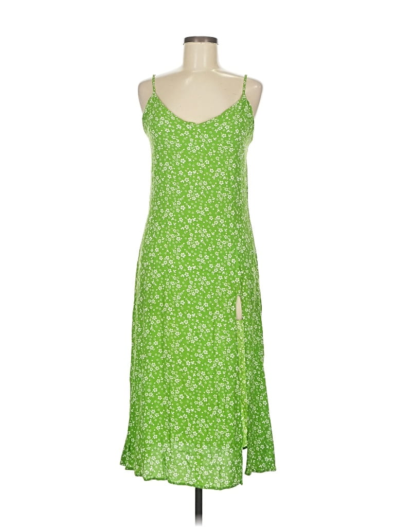 Pre-owned Reformation Casual Dress In Green
