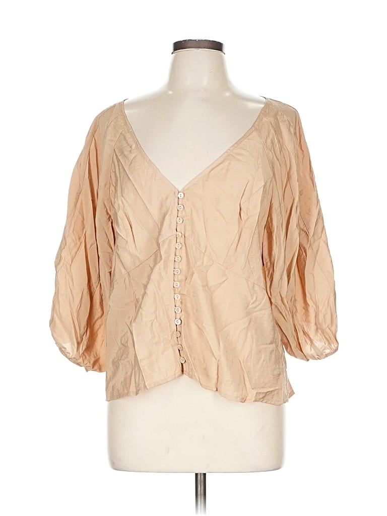 Torrid 3/4 Sleeve Blouse In Brown