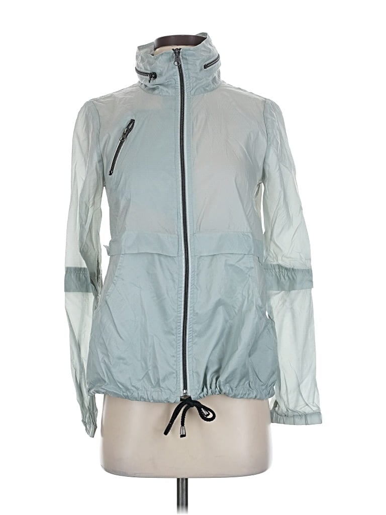 Pre-owned Saks Fifth Avenue Windbreaker Jacket In Blue