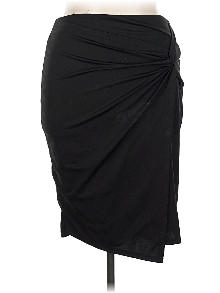 Pre-owned Kate Kasin Casual Skirt In Black