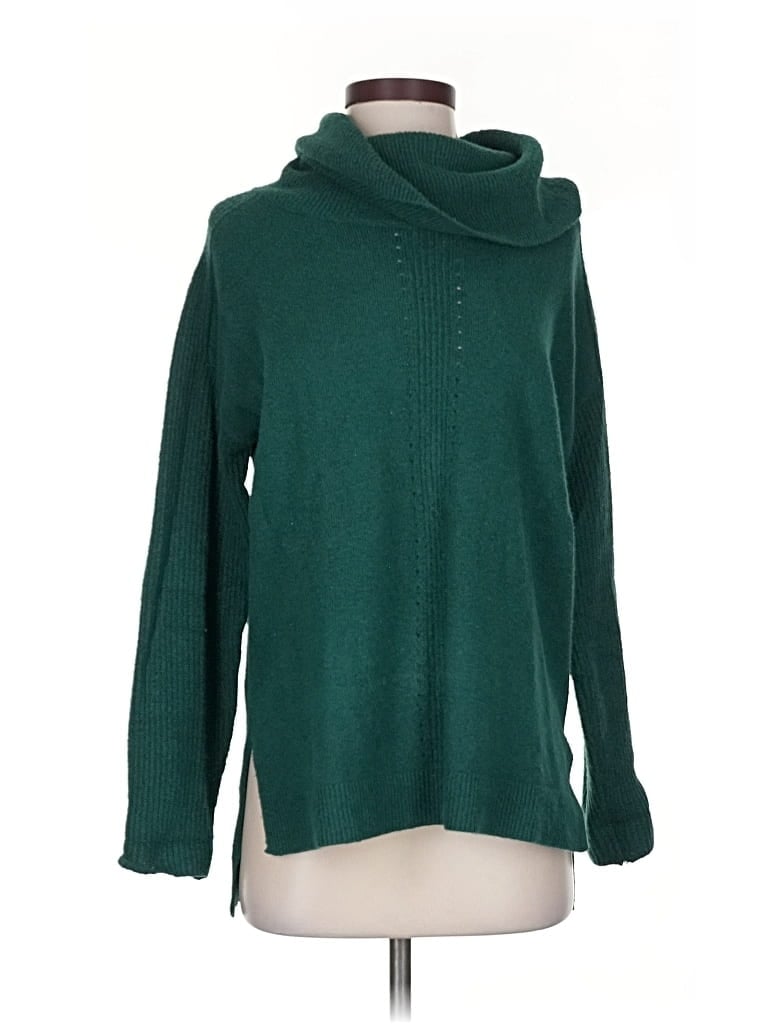 Pre-owned Banana Republic Factory Store Turtleneck Sweater In Green