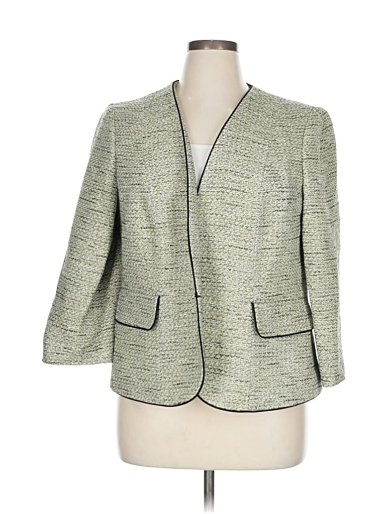 Pre-owned Kasper Blazer Jacket In Green
