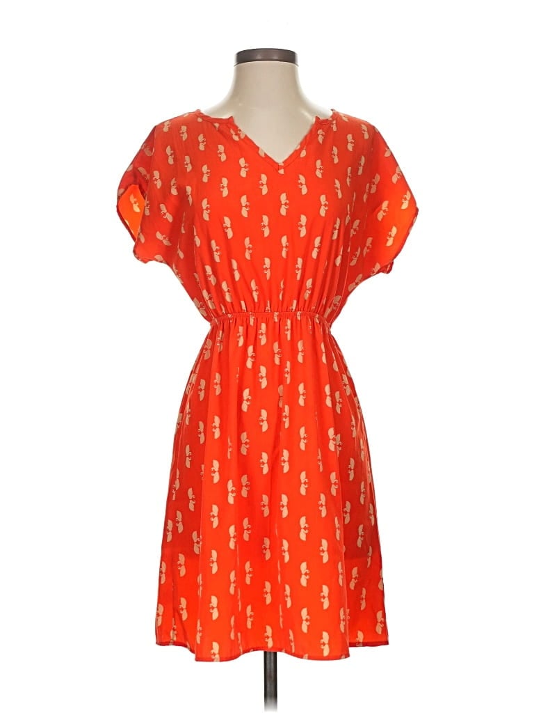 Pre-owned Needle & Thread Casual Dress In Orange