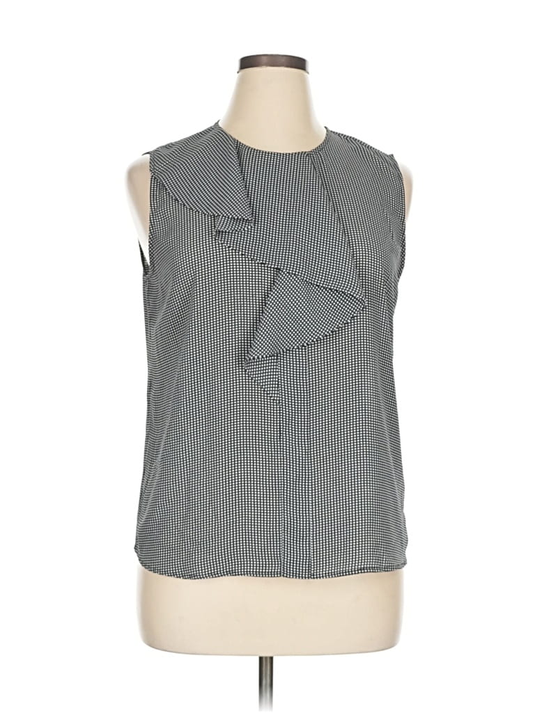 Pre-owned Eva Longoria Sleeveless Blouse In Gray