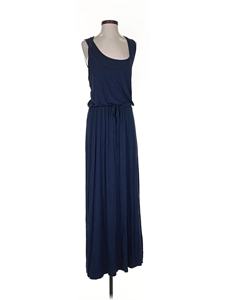 Pre-owned Three Dots Casual Dress In Blue