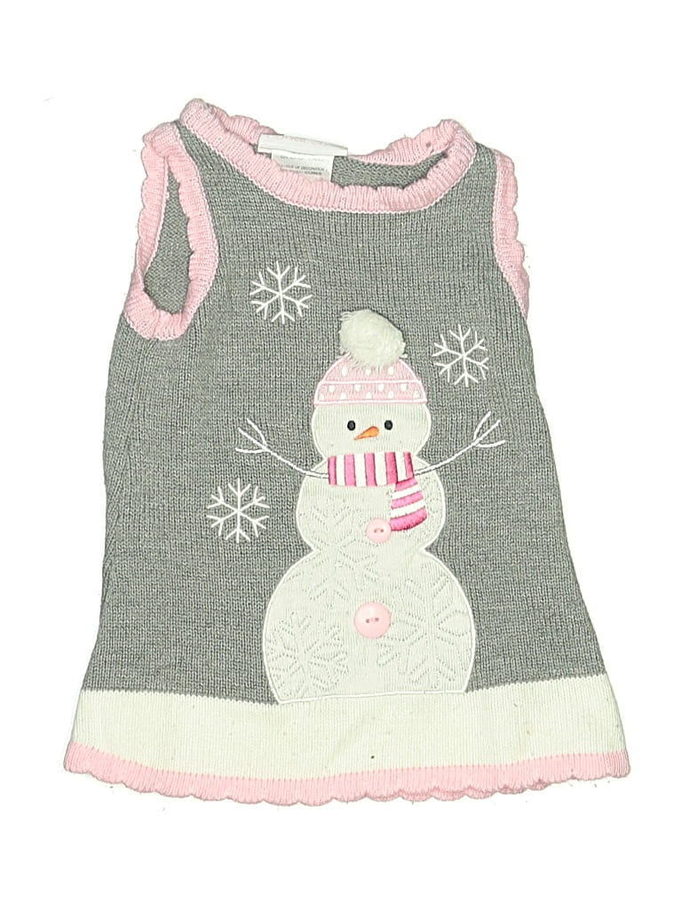 Pre-owned Bonnie Baby Babies' Dress In Gray