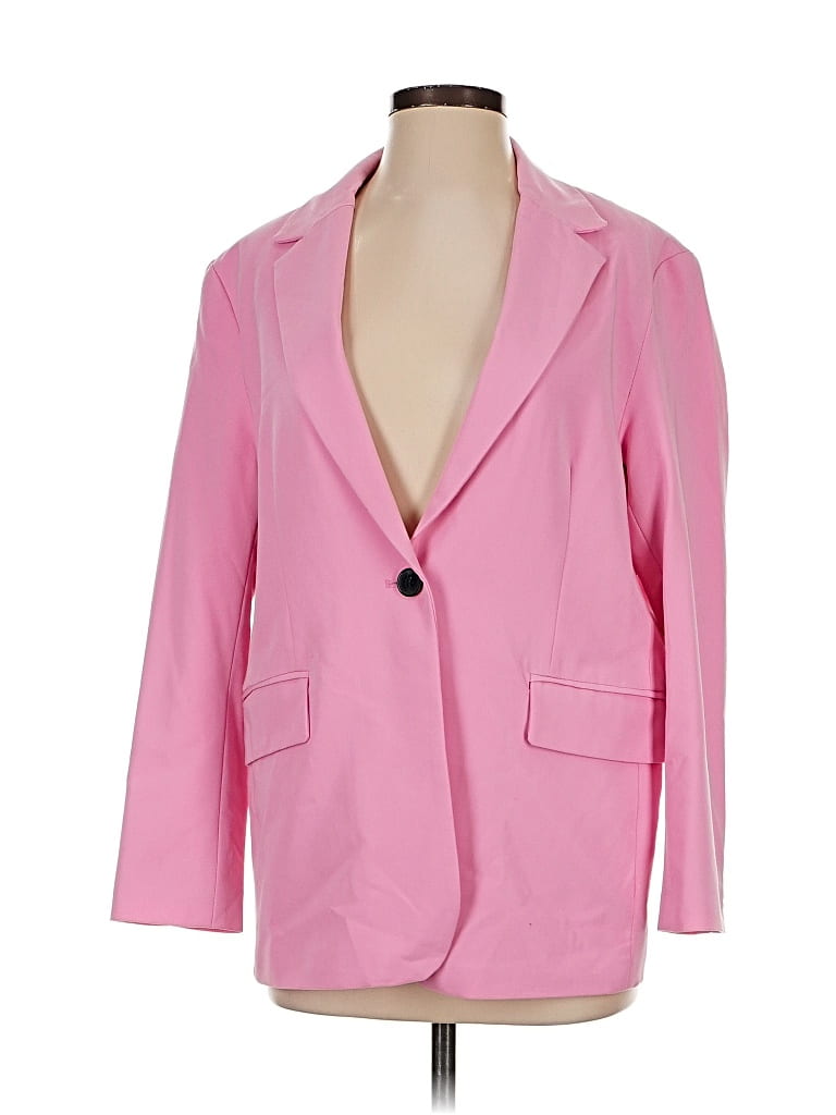 Pre-owned Bershka Blazer Jacket In Pink