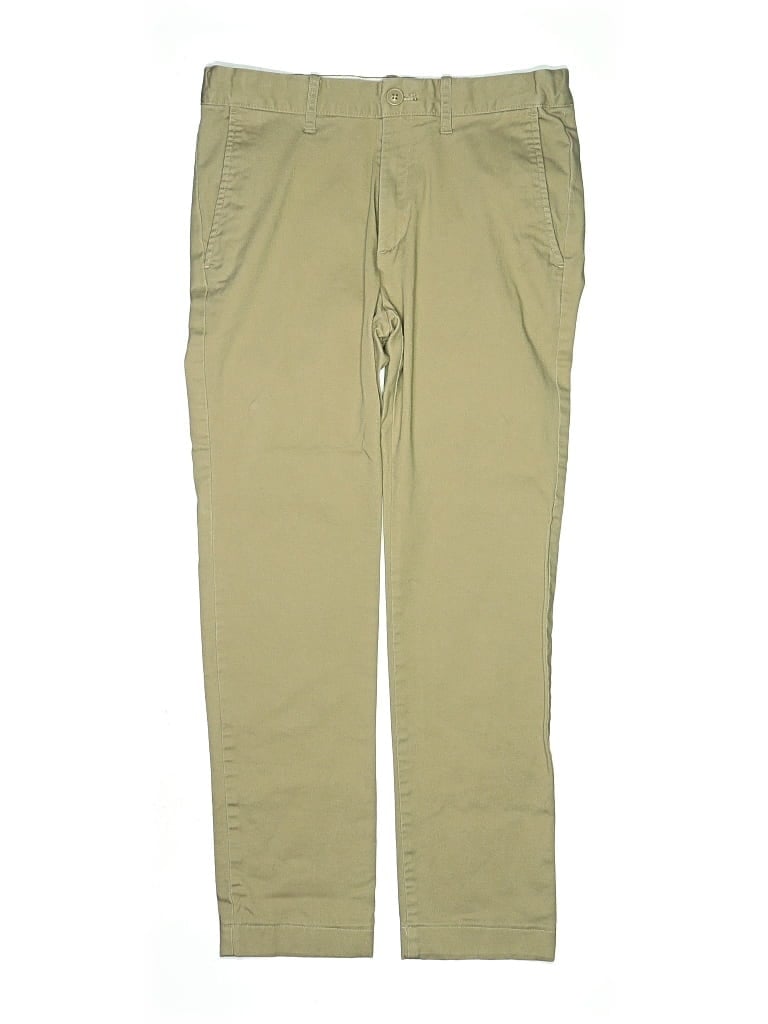 Pre-owned Crewcuts Outlet Kids' Khaki Pant In Green
