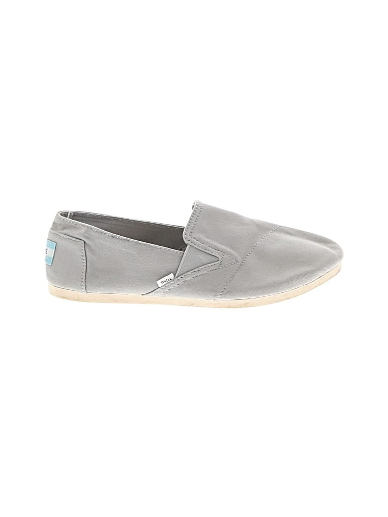 Pre-owned Toms Flats In Gray