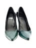Stuart Weitzman Color Block Green Teal Heels Size 7 1/2 - photo 2