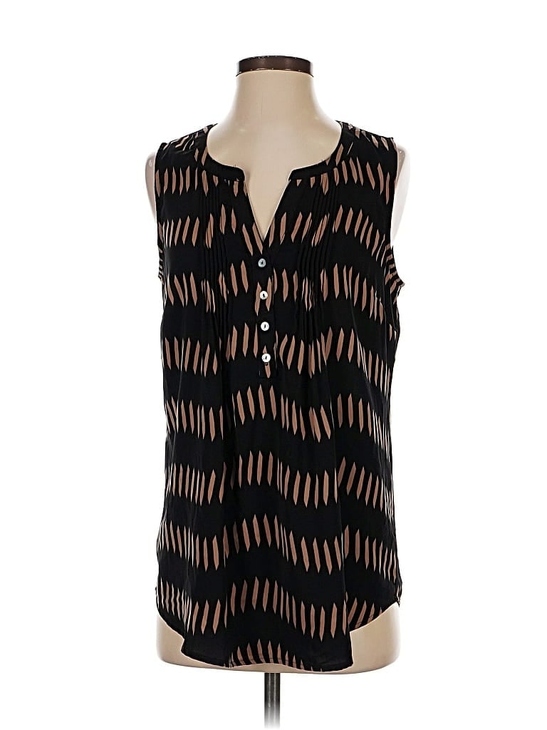 Pre-owned Daniel Rainn Sleeveless Blouse In Black