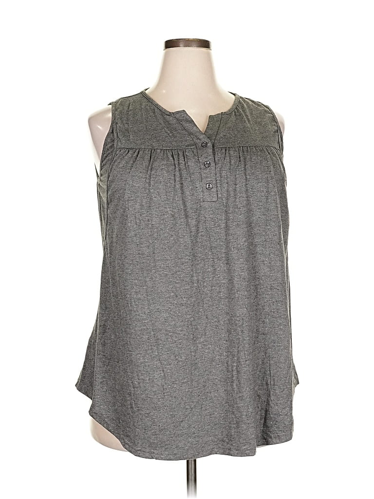 Pre-owned Ekouaer Sleeveless T-shirt In Gray