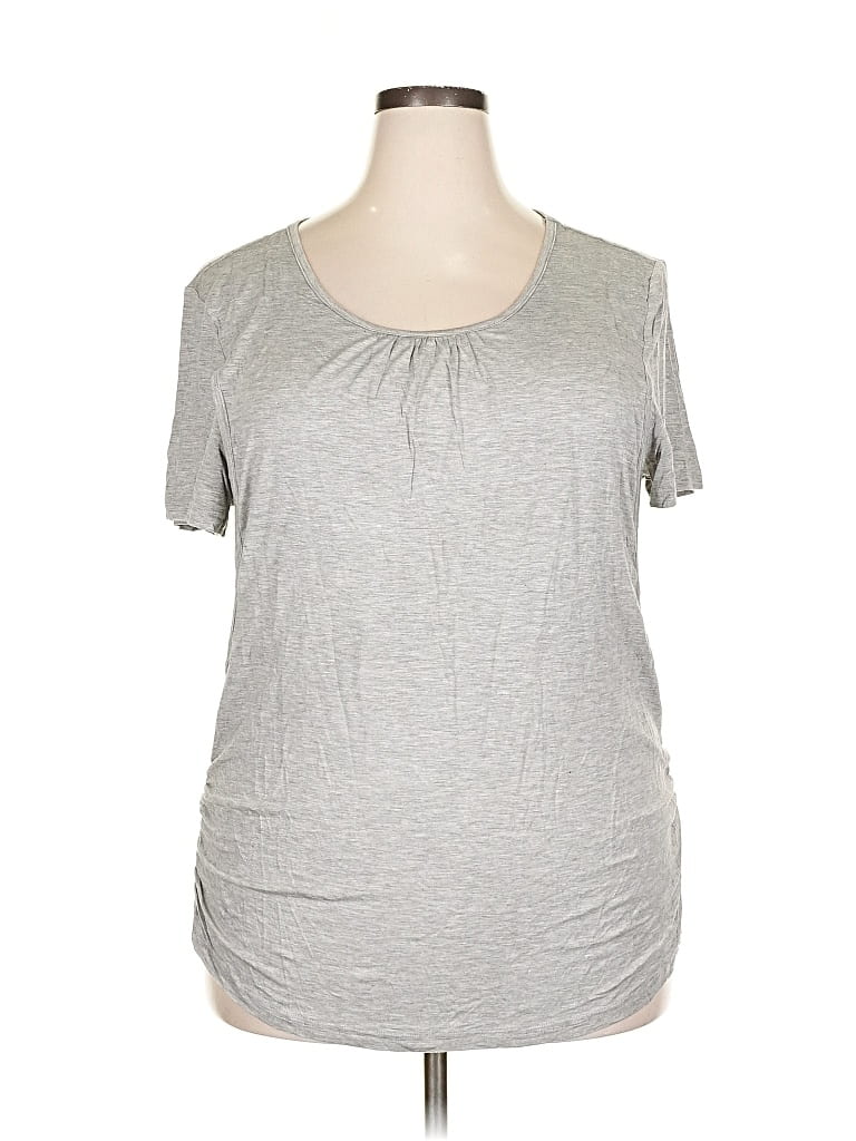 Pre-owned Ekouaer Short Sleeve T-shirt In Gray