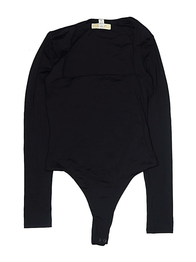 Pre-owned Qinsen Bodysuit In Black