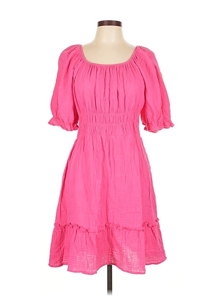 Pre-owned Chris & Carol Casual Dress In Pink