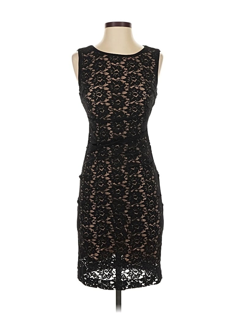 Pre-owned Nicole Miller Cocktail Dress In Black