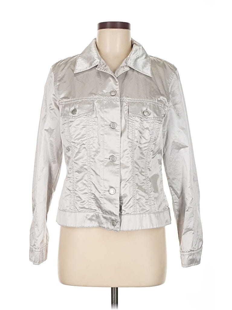 Pre-owned Chico's Jacket In Silver
