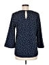 MELLODAY Polka Dots Blue 3/4 Sleeve Blouse Size M - photo 2