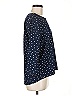 MELLODAY Polka Dots Blue 3/4 Sleeve Blouse Size M - photo 4