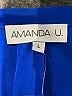 Amanda U. 100% Polyester Blue Short Sleeve Blouse Size L - photo 4