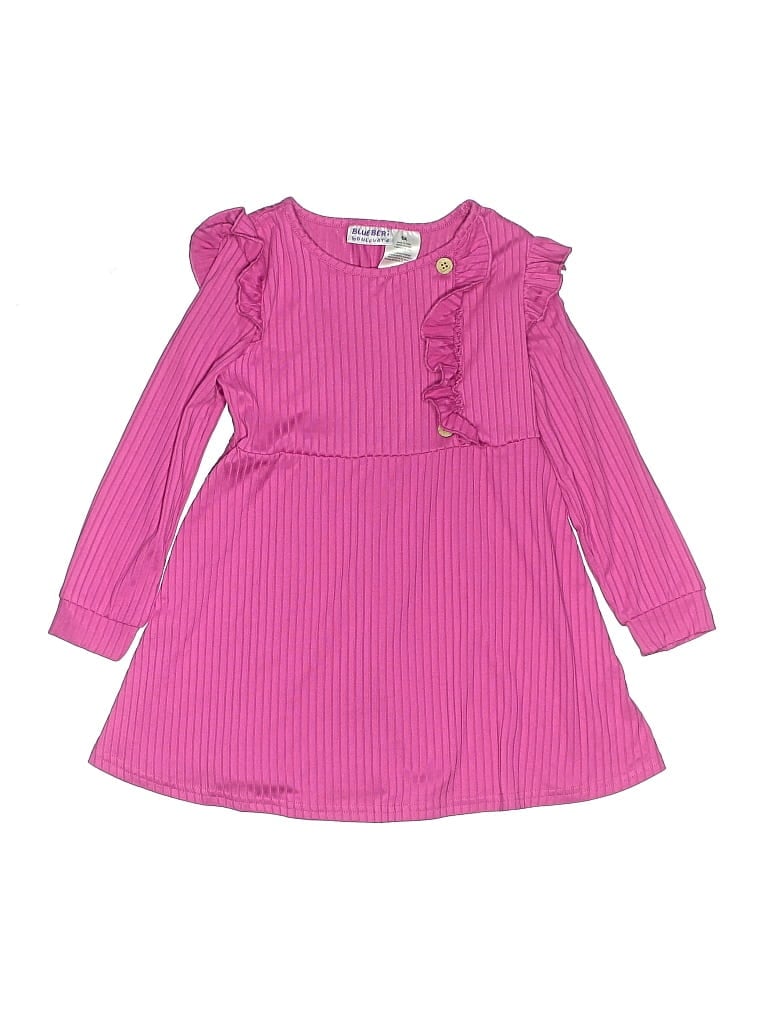 Pre-owned Blueberi Boulevard Kids' Dress In Pink
