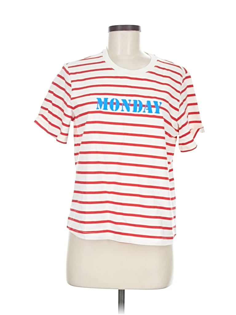 Pre-owned Urban Revivo Short Sleeve T-shirt In White