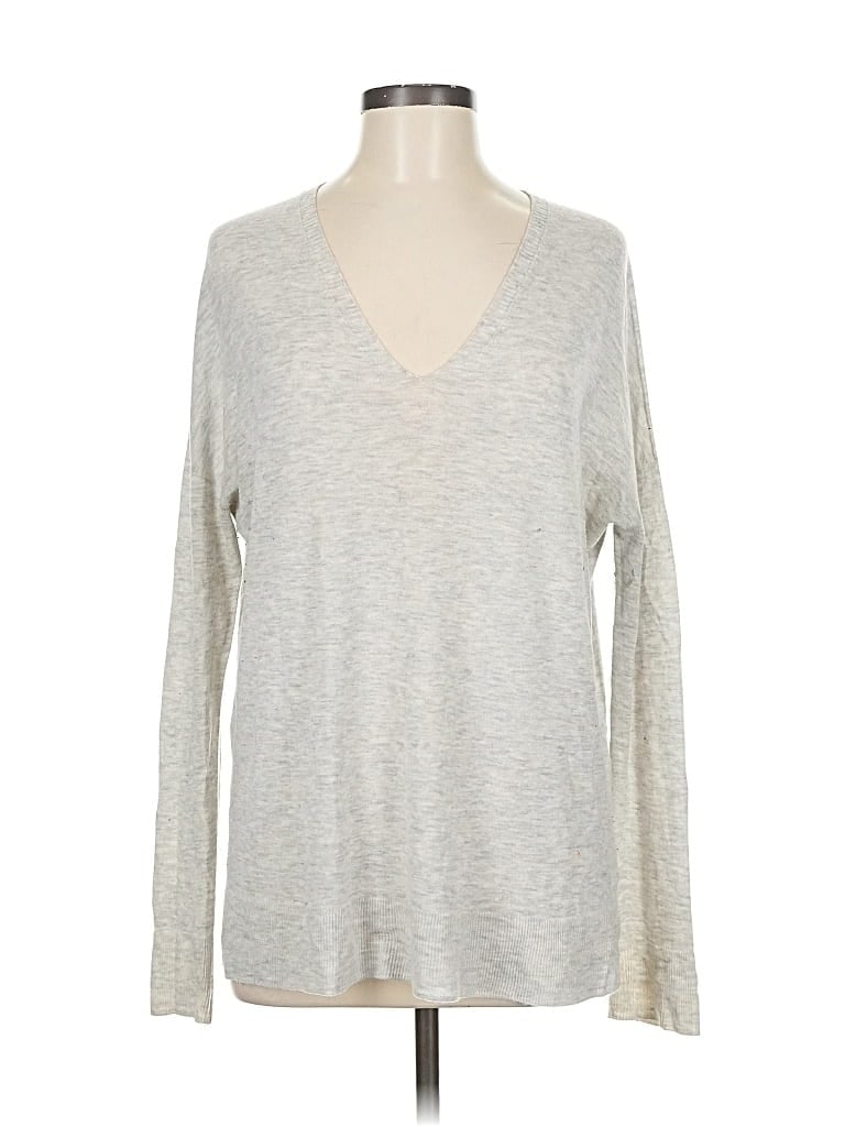 Pre-owned Vince Long Sleeve T-shirt In Gray