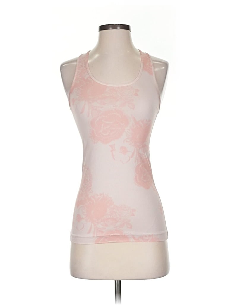 Pre-owned Lululemon Athletica Tank Top Orange Halter Neckline Tops