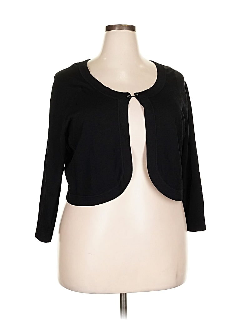 Pre-owned Jessica Howard Cardigan Sweater In Black