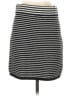 Aqua Stripes Black Casual Skirt Size S - photo 2