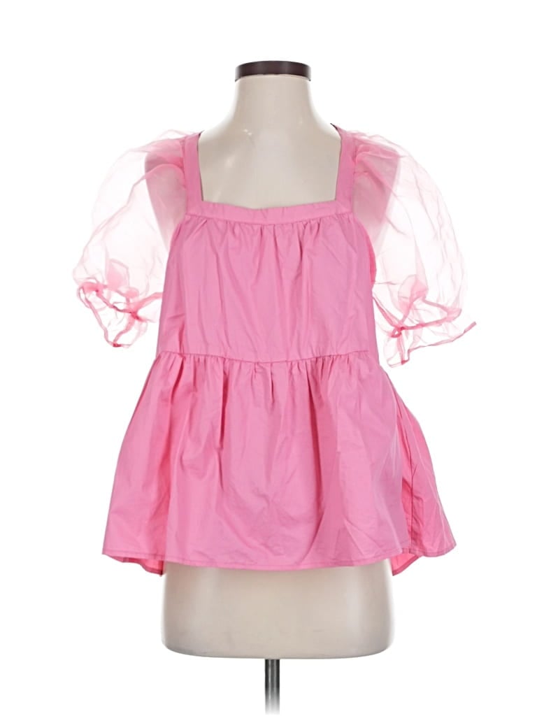 Pre-owned Pomander Place 3/4 Sleeve Blouse In Pink