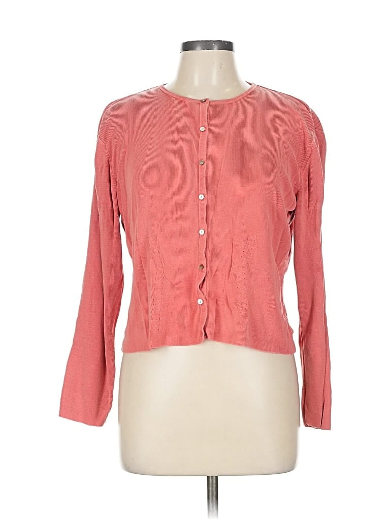 Pre-owned Ann Taylor Cardigan Sweater In Pink