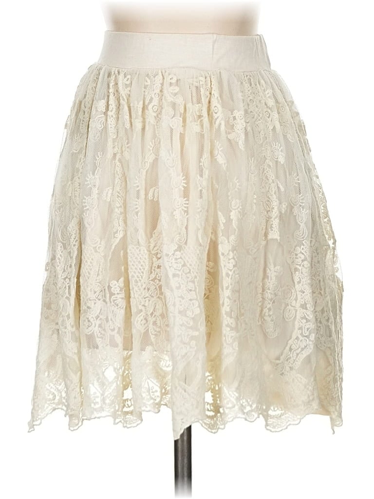 Pre-owned Pins And Needles Formal Skirt In White