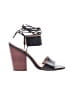 Splendid 100% Leather Black Heels Size 9 1/2 - photo 1