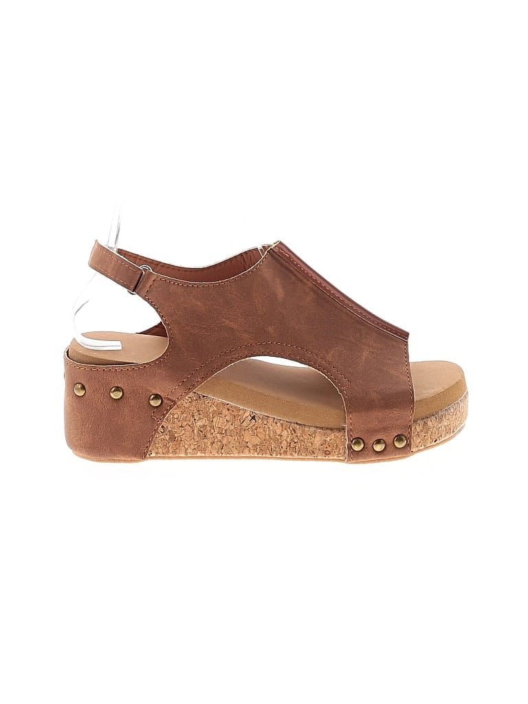 Pre-owned Unbranded Wedges In Brown