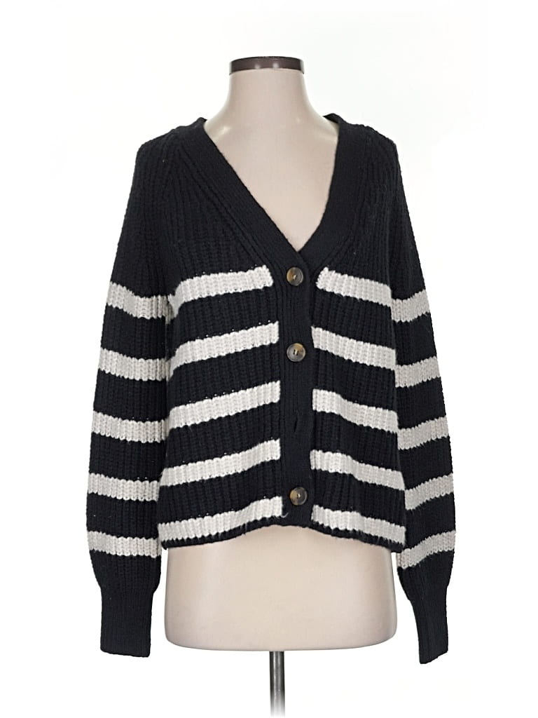 Pre-owned Caslon Cardigan Sweater In Black
