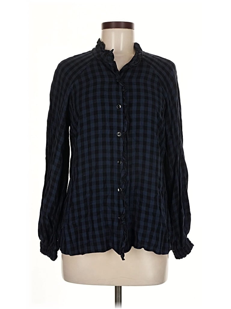 Pre-owned Cabi Long Sleeve Button Down Shirt In Black